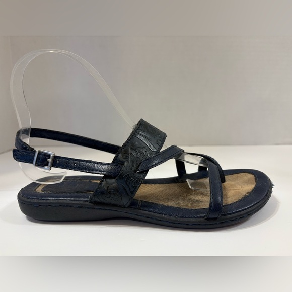 b.o.c blue thong strappy sandals size 6 Medium - Picture 3 of 11